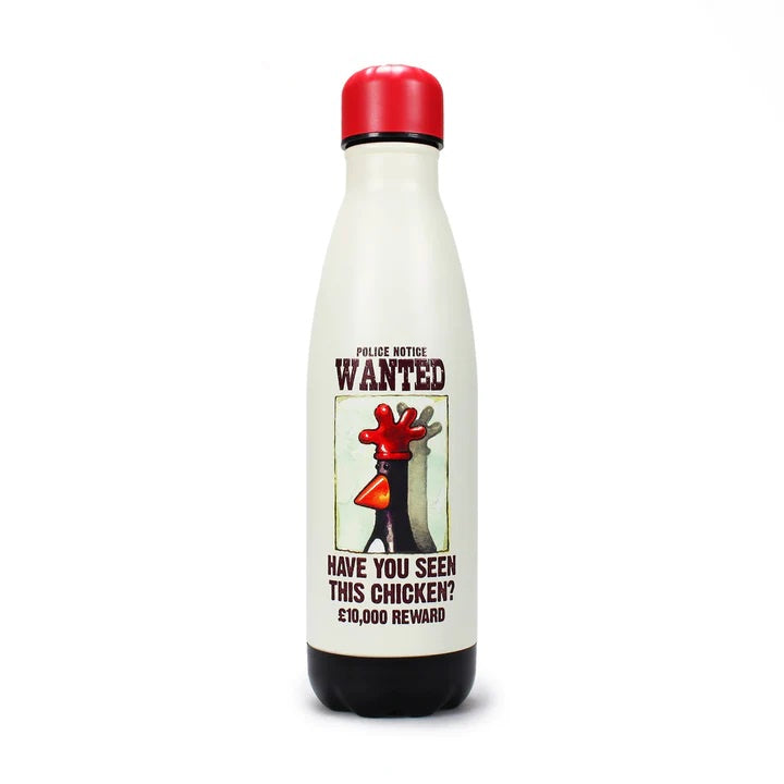 WALLACE & GROMIT - Feathers Wanted Metal Water Bottle