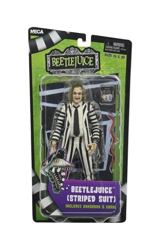 BEETLEJUICE - Black & White Striped Suit 7" Neca Figure