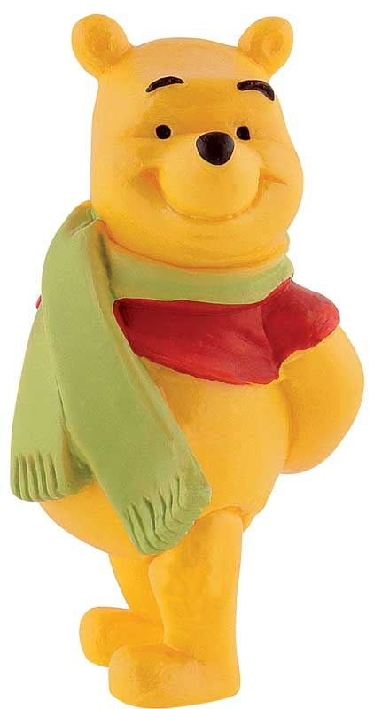 DISNEY : WINNIE THE POOH - Pooh With Scarf Bullyland Figure