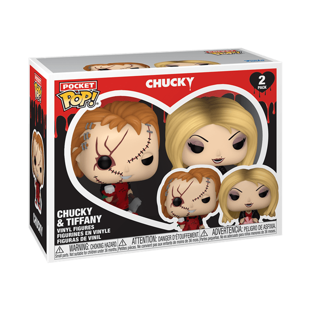 CHILD'S PLAY - Chucky & Tiffany 2 Pack Funko Pocket Pop! Keychain