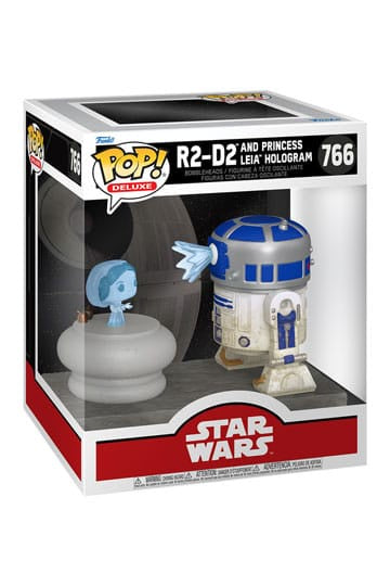 STAR WARS - RD-D2 & Princess Leia Hologram #766 Funko Pop! Deluxe