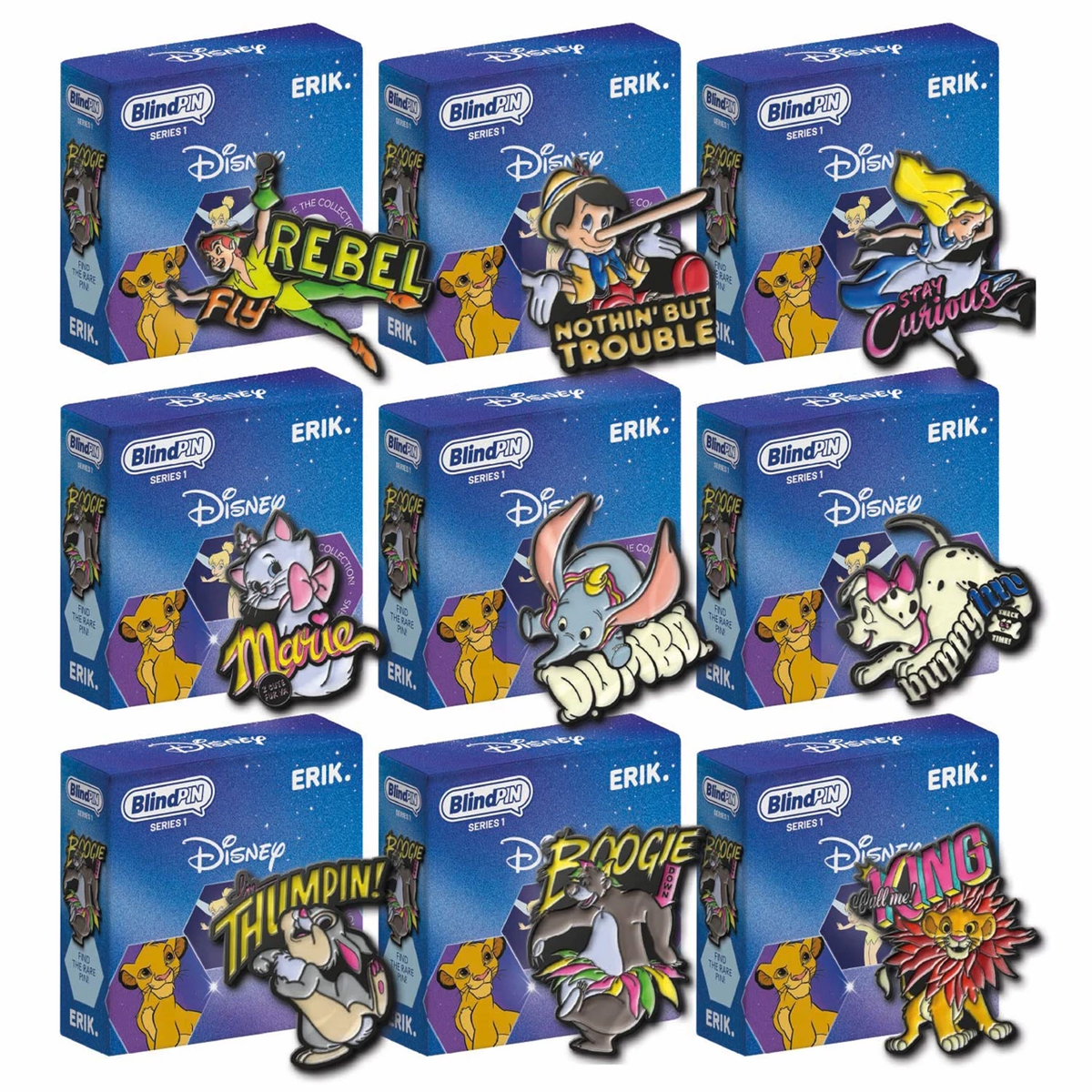 DISNEY - Classic Series 1 Blind Box Mystery Pin Badge (1)