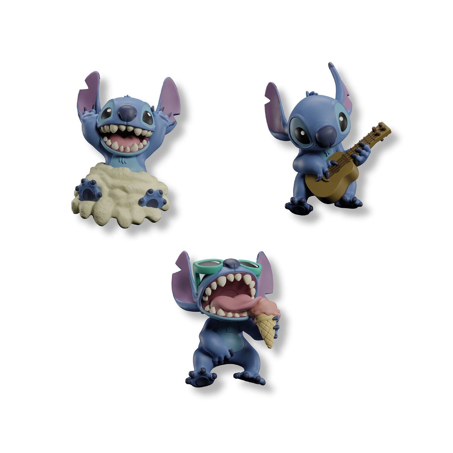 DISNEY : LILO & STITCH - Stitch Set Of 3 Magnets