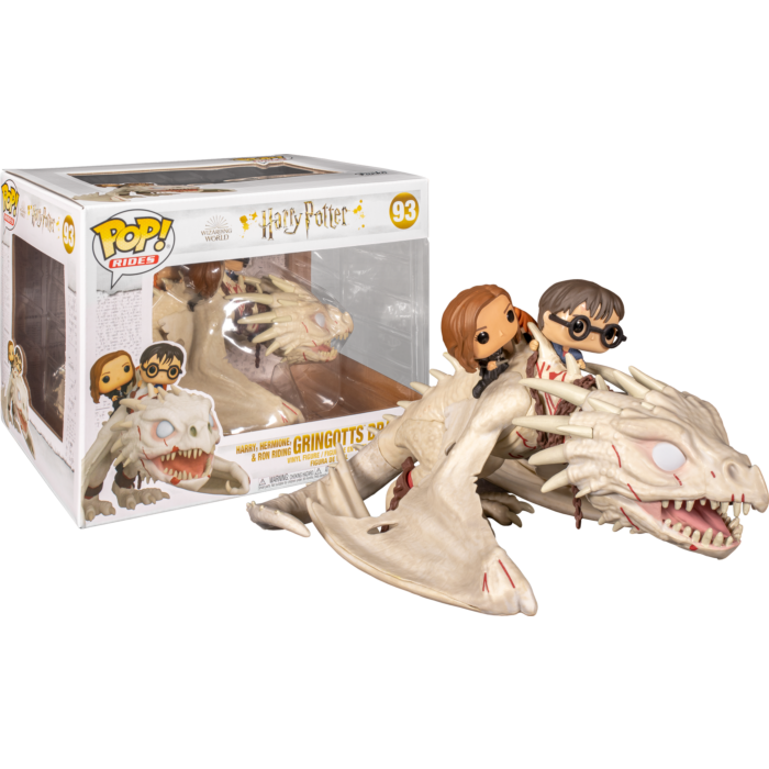 HARRY POTTER - Harry, Ron & Hermione Riding Gringotts Dragon #93 Funko Pop! Ride