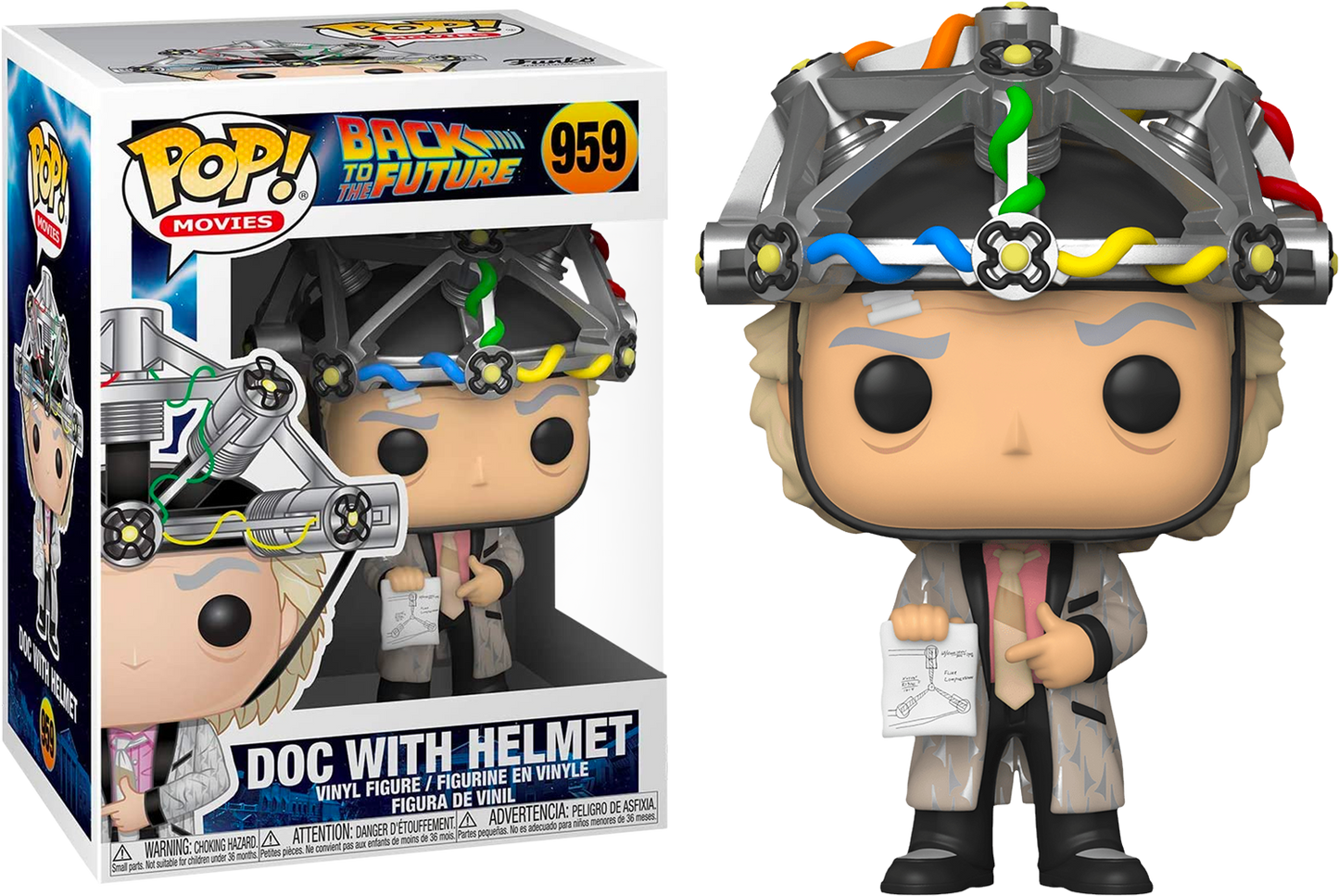 BACK TO THE FUTURE - Doc with Helmet #959 Funko Pop!