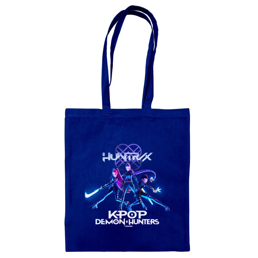 KPOP DEMON HUNTERS - Trio (Huntrix) Navy Blue Tote Bag