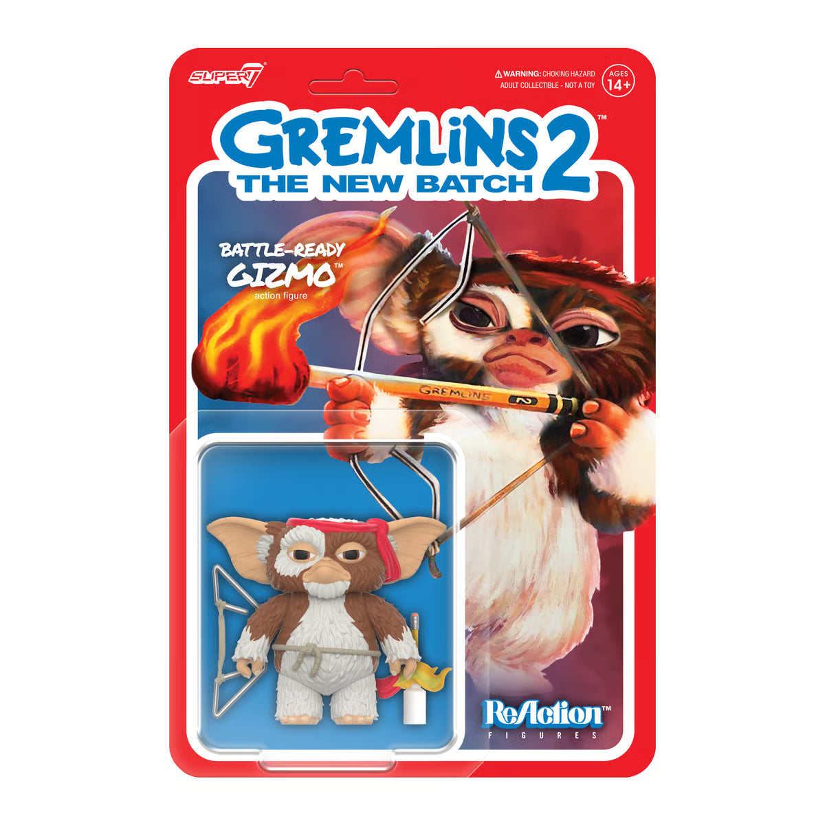 GREMLINS 2 : THE NEW BATCH - Gizmo Battle Ready Wave 2 ReAction Figure