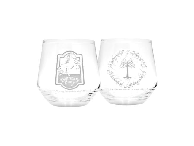 LORD OF THE RINGS - Prancing Pony & Gondor 2 Glass Set