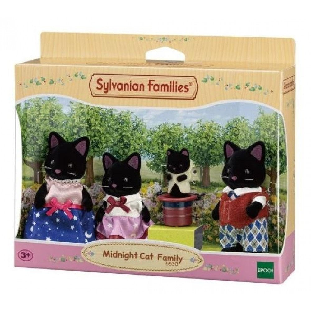 SYLVANIAN FAMILIES - Midnight Cat Family Figure Set