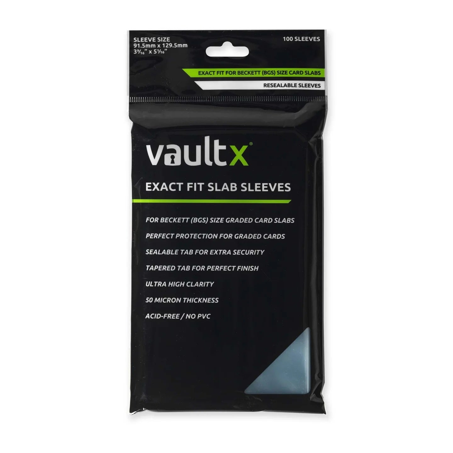 VAULT X - BGS Exact Fit Slab Sleeves (100)