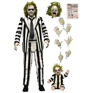 BEETLEJUICE - Striped Suit Beetlejuice Neca Ultimate Figure