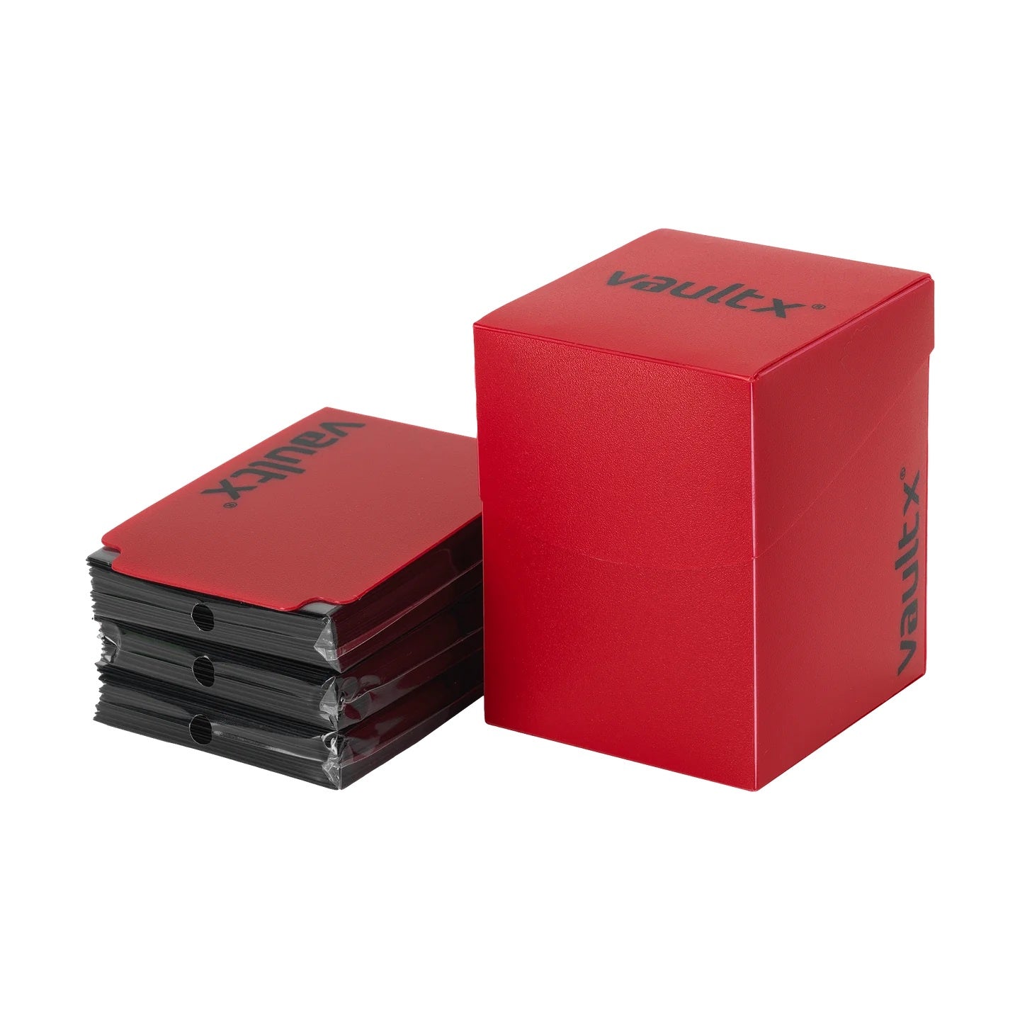 VAULT X - Large Deck Box With 150 Sleeves - Red