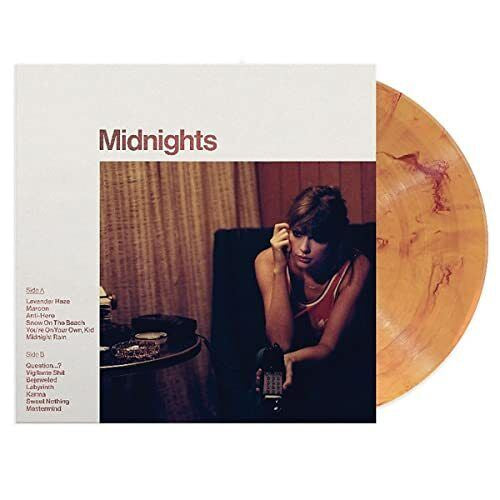 TAYLOR SWIFT - Midnights Blood Moon Marbled Vinyl Album