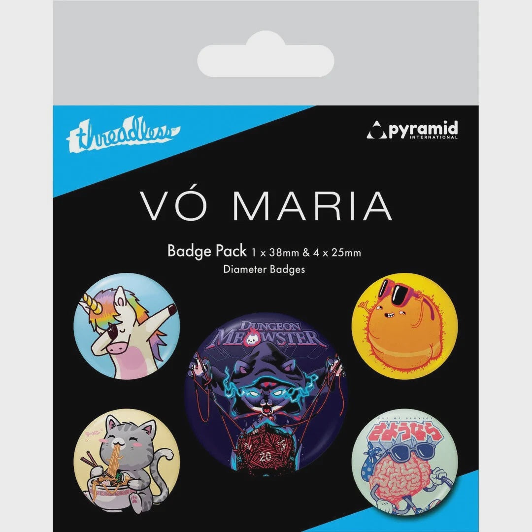 THREADLESS - Vo Maria Badge Pack