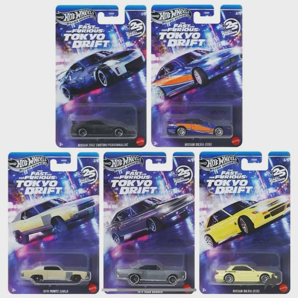 HOT WHEELS : FAST AND FURIOUS TOKYO DRIFT - Hot Wheels Silver Series Car