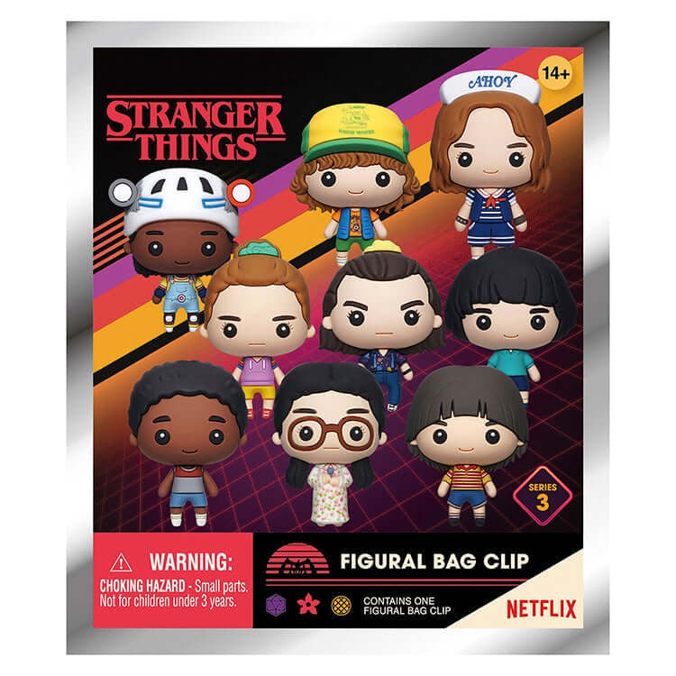 STRANGER THINGS - Series 3 Mystery Blind Bag Keyring / Bag Clip