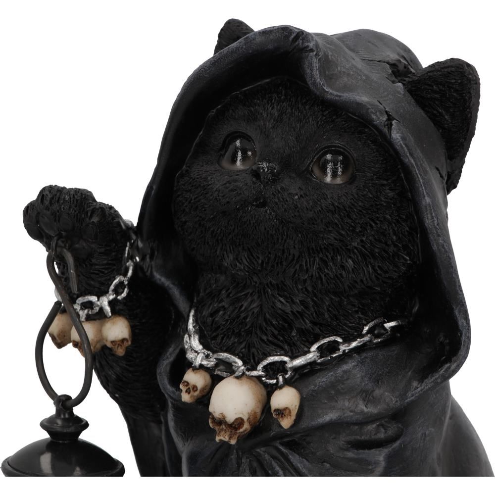 NEMESIS NOW - Reapers Feline Lantern Grim Reaper Cat Figure