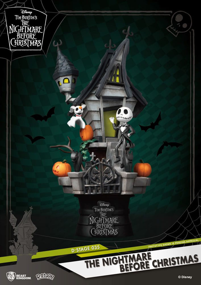 NIGHTMARE BEFORE CHRISTMAS - Jack's Haunted House D-Stage Diorama Figure