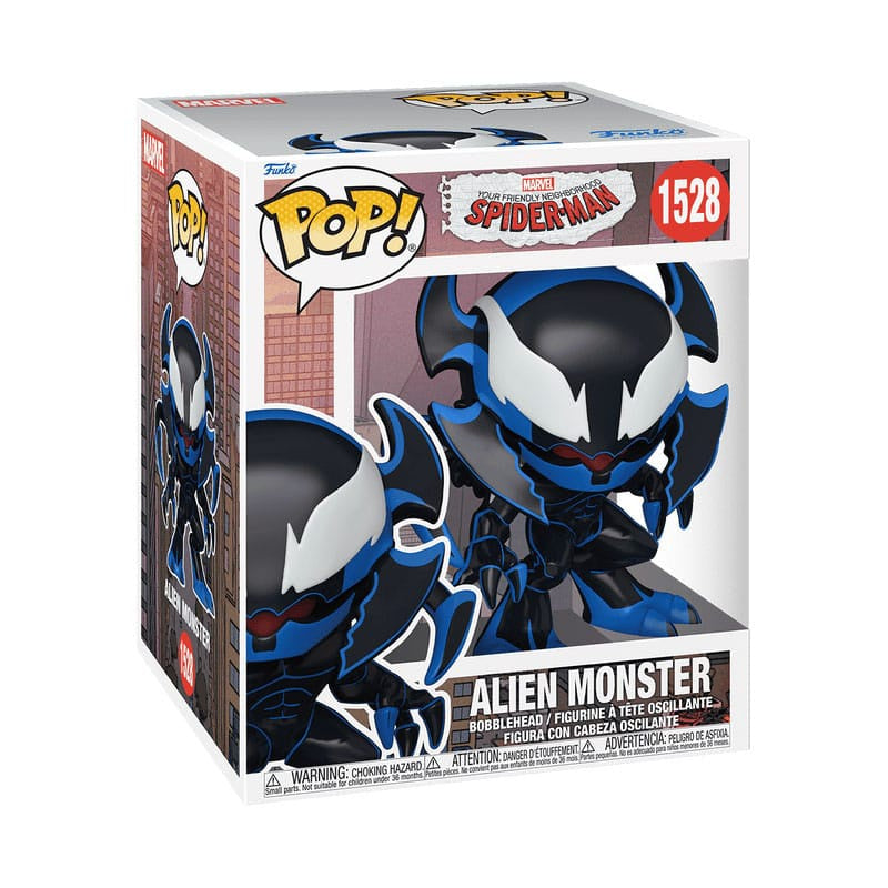 MARVEL : SPIDER-MAN - Alien Monster #1528 Super Sized Funko Pop!