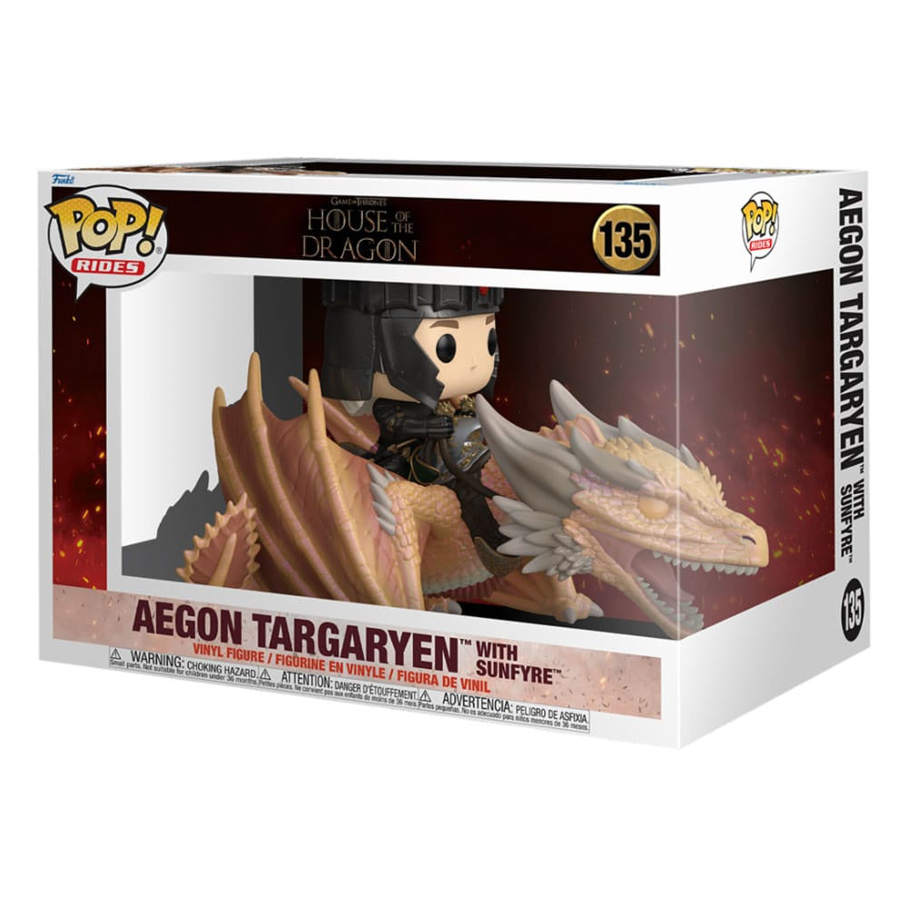 HOUSE OF THE DRAGON - Aegon Targaryen with Sunfyre #135 Funko Pop! Rides