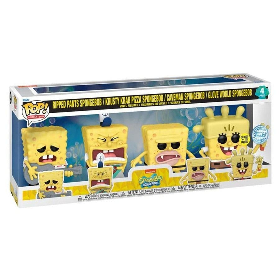 SPONGEBOB SQUAREPANTS - Funko Pop! 4-Pack