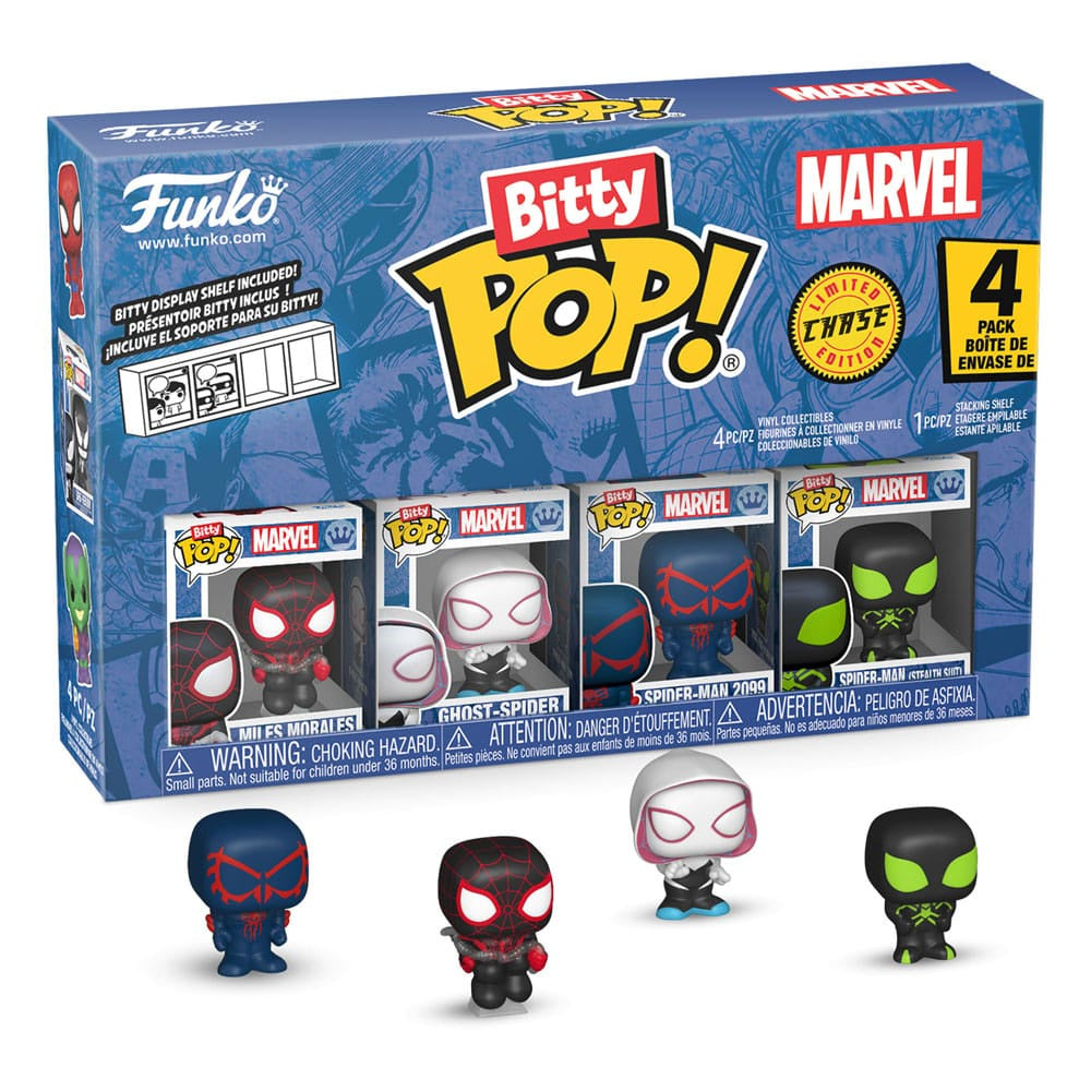 MARVEL : SPIDER-MAN - Miles Morales Funko Bitty Pop! 4 Pack