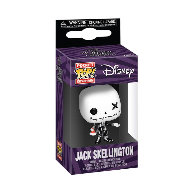 NIGHTMARE BEFORE CHRISTMAS - Jack Skellington (Patchwork) Funko Pocket Pop! Keychain