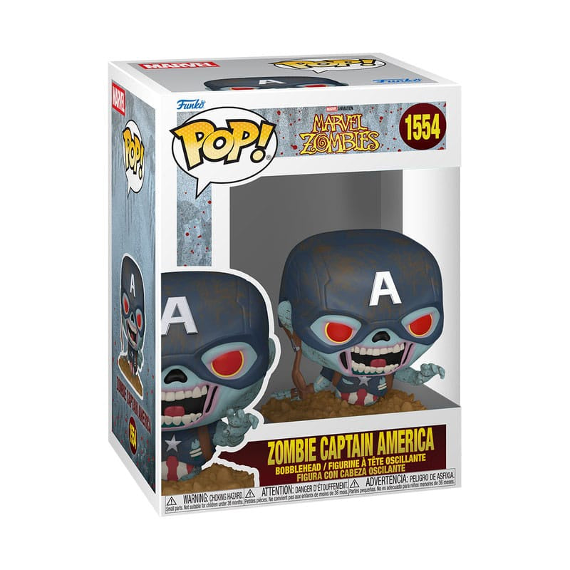 MARVEL ZOMBIES - Zombie Captain America #1554 Funko Pop!