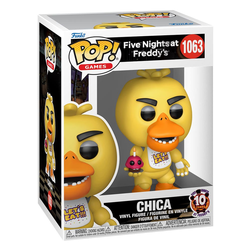 FIVE NIGHTS AT FREDDY'S - Chica #1063 10th Anniversary Funko Pop!