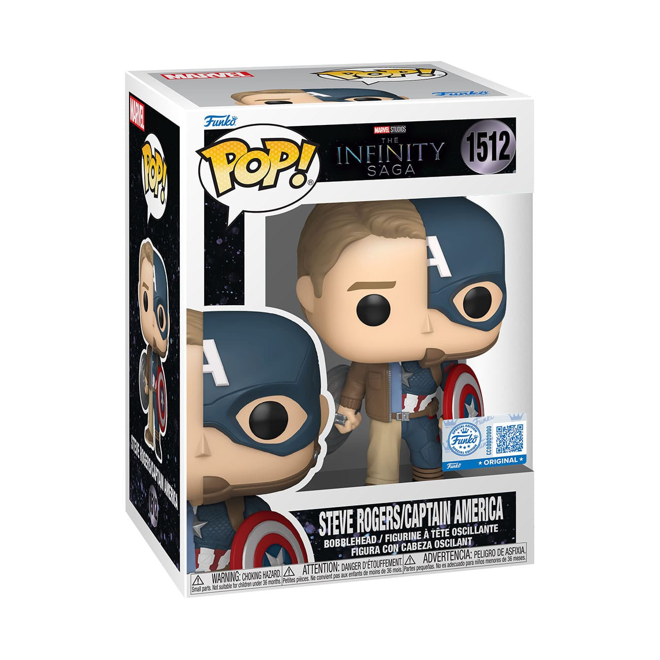 MARVEL : THE INFINITY SAGA Steve Rogers/Captain America Split #1512 Funko Pop!