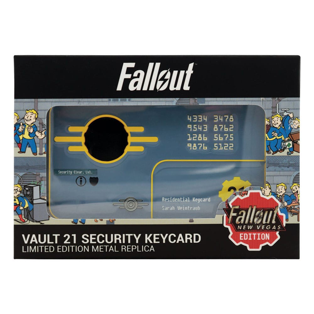 FALLOUT - New Vegas Replica Vault 21 Security Keycard Replica