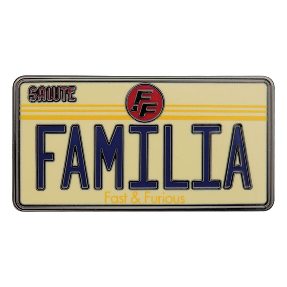 FAST & FURIOUS - Familia License Plate Pin Badge