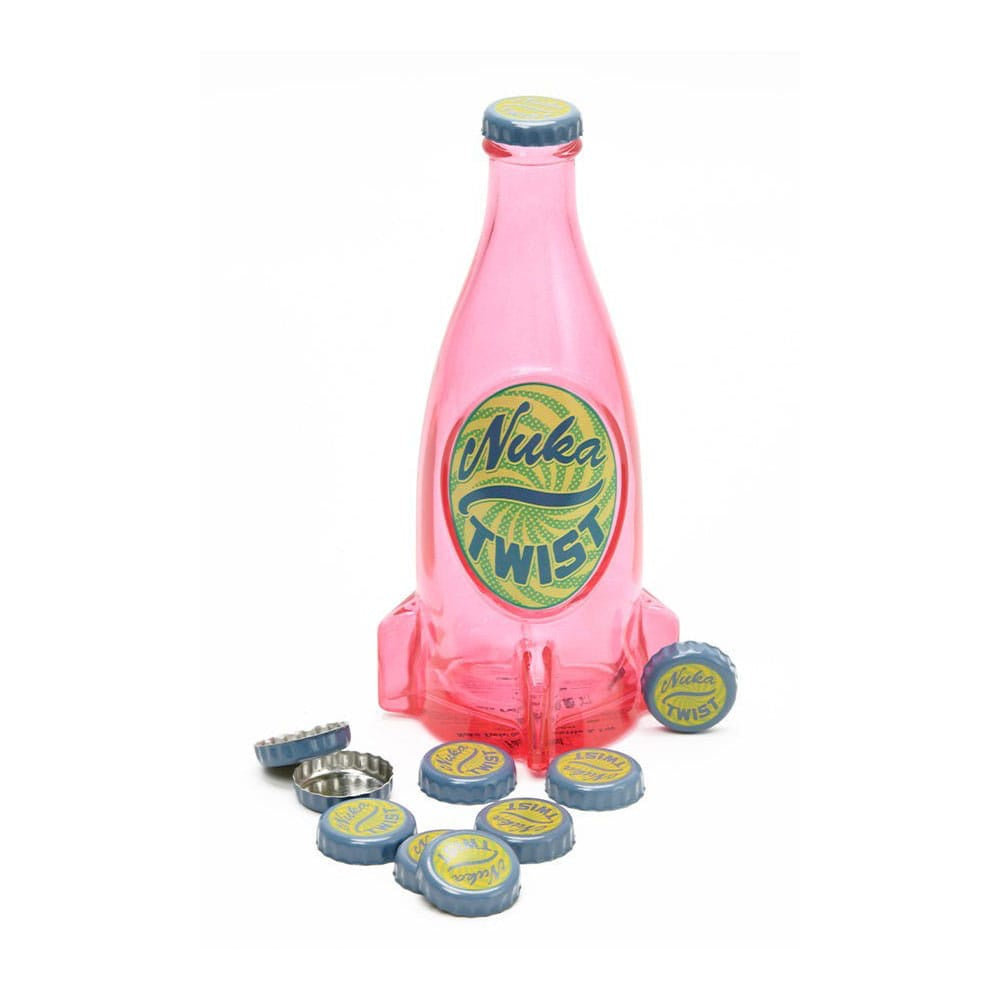 FALLOUT - Nuka Twist Glass Bottle & Bottle Caps Replica