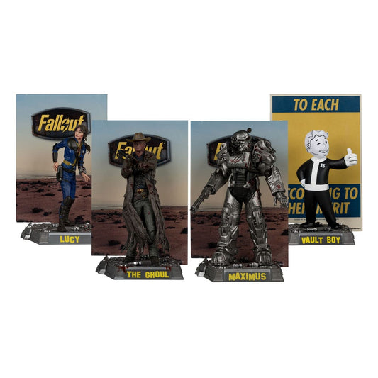 FALLOUT - Lucy, Maximus, The Ghoul & Vault Boy Movie Maniacs 4 Pack Figure