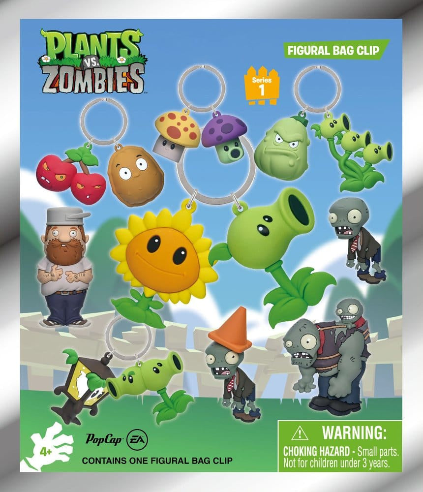 PLANTS Vs. ZOMBIES - Series 1 Mystery Blind Bag Keyring / Bag Clip