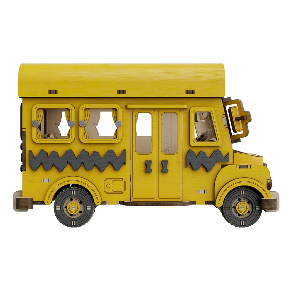 PANTASY : PEANUTS - Puremind Construction School Bus Wooden Building Set
