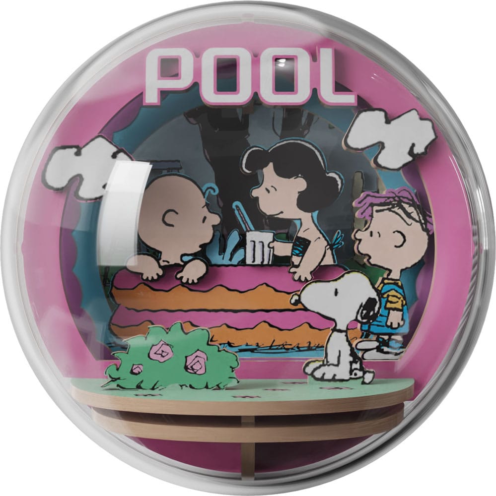 PANTASY : PEANUTS - Puremind Construction Theater Globe Cool Pool Wooden Building Set