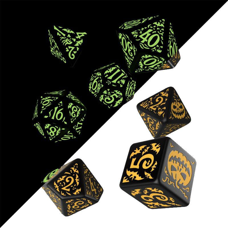 Q-WORKSHOP - Halloween Dice Set Pumpkin Jack O'Lantern (7)