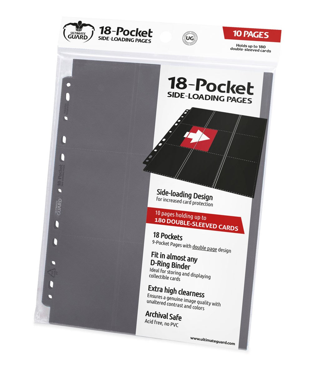 ULTIMATE GUARD - 18-Pocket Pages Side-Loading Grey (10)