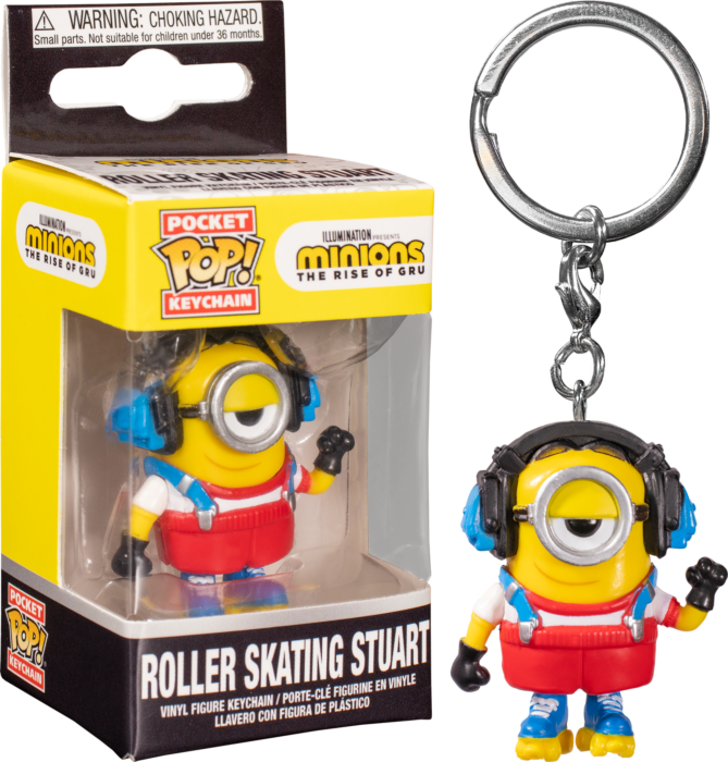 MINIONS II - Roller Skating Stuart Funko Pocket Pop! Keychain