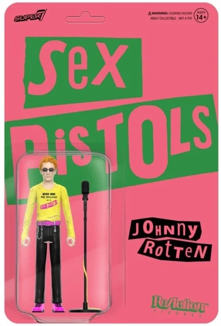 SEX PISTOLS - Johnny Rotten Wave 2 Super 7 ReAction Figure