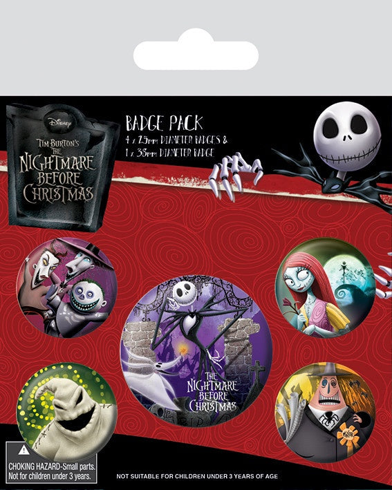 NIGHTMARE BEFORE CHRISTMAS - Characters Badge Pack