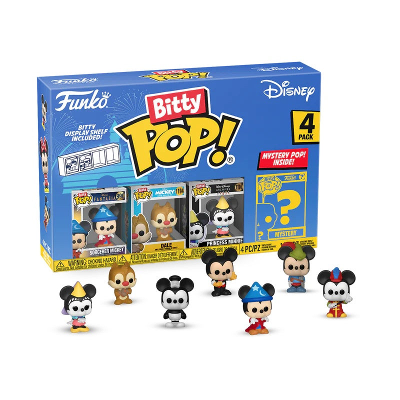 DISNEY - Sorcerer Mickey Funko Bitty Pop! 4 Pack