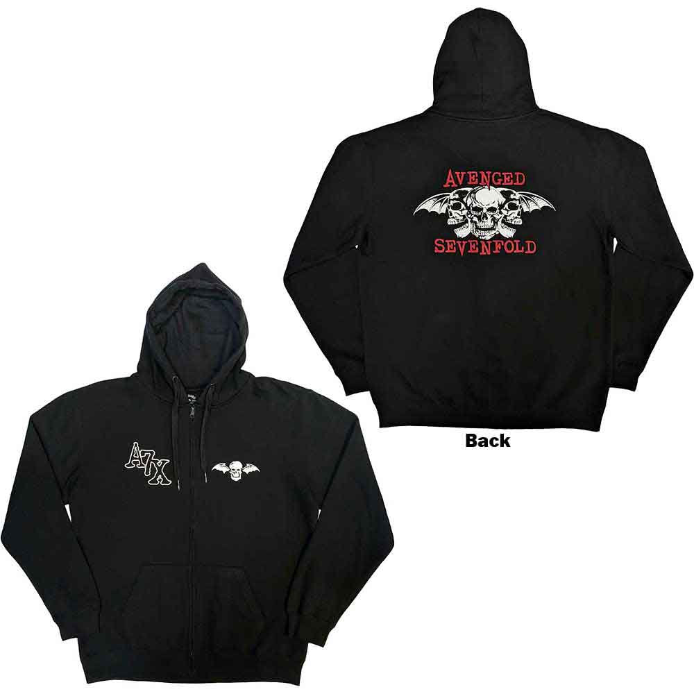 Avenged sevenfold zip hoodie Clearance
