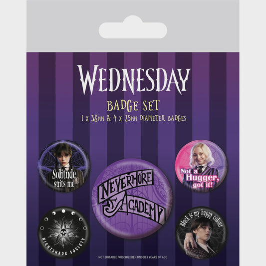 WEDNESDAY - Nevermore Badge Pack