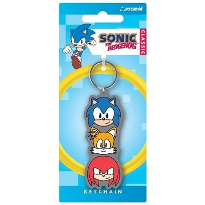 SONIC THE HEDGEHOG - Trio Stack Rubber Keyring