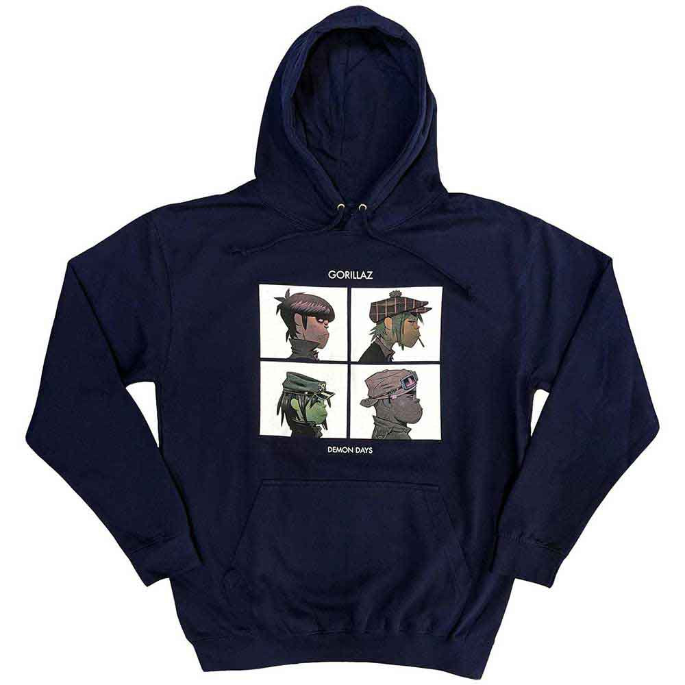 GORILLAZ - Demon Days Navy Hoodie