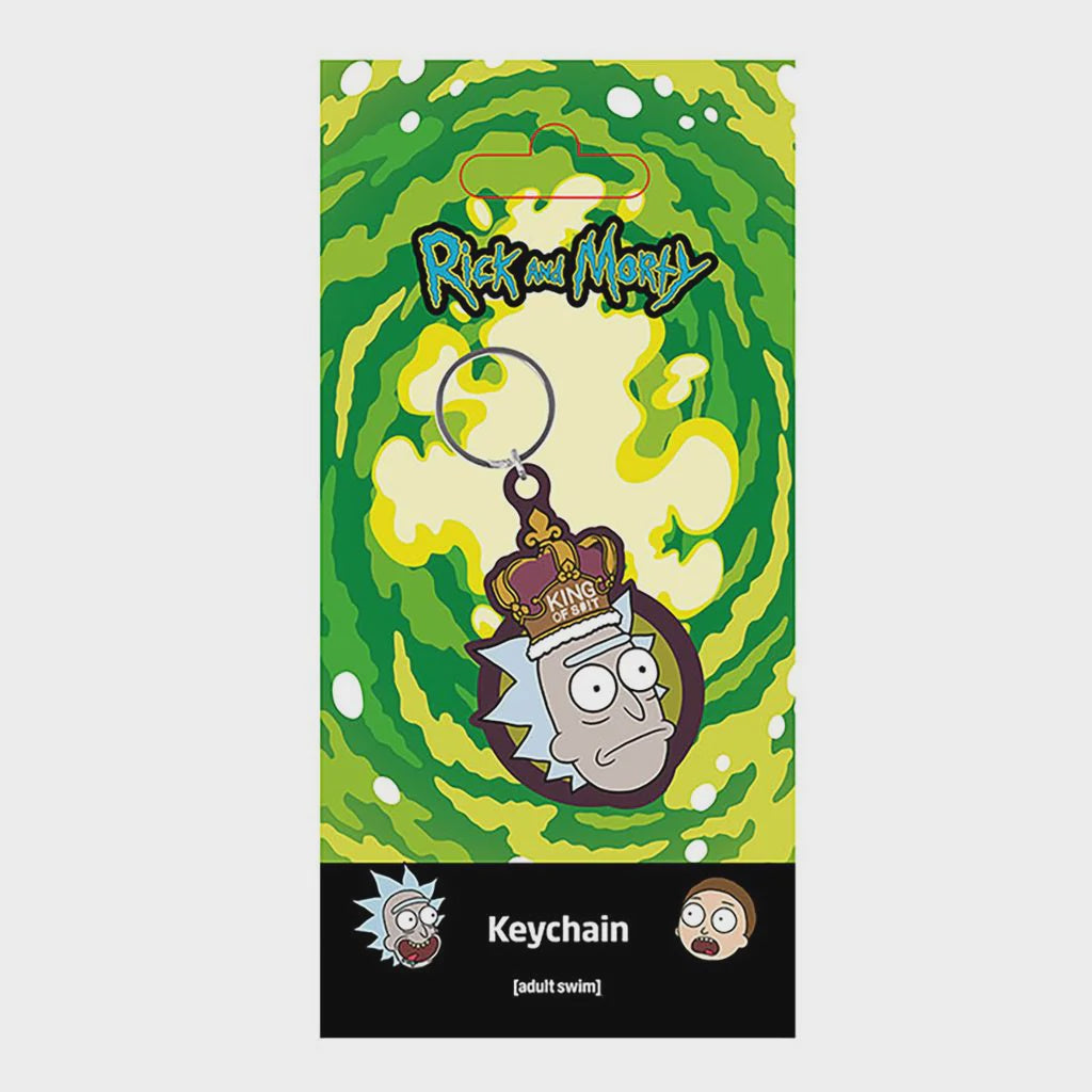 RICK & MORTY - King Of SH*T Rubber Keyring