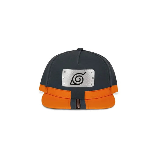 NARUTO - Grey & Orange Konoha Snapback Cap