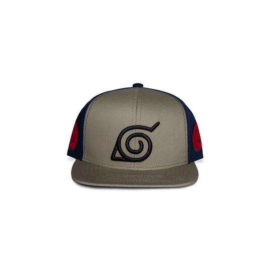 NARUTO - Grey & Navy Logo Snapback Cap